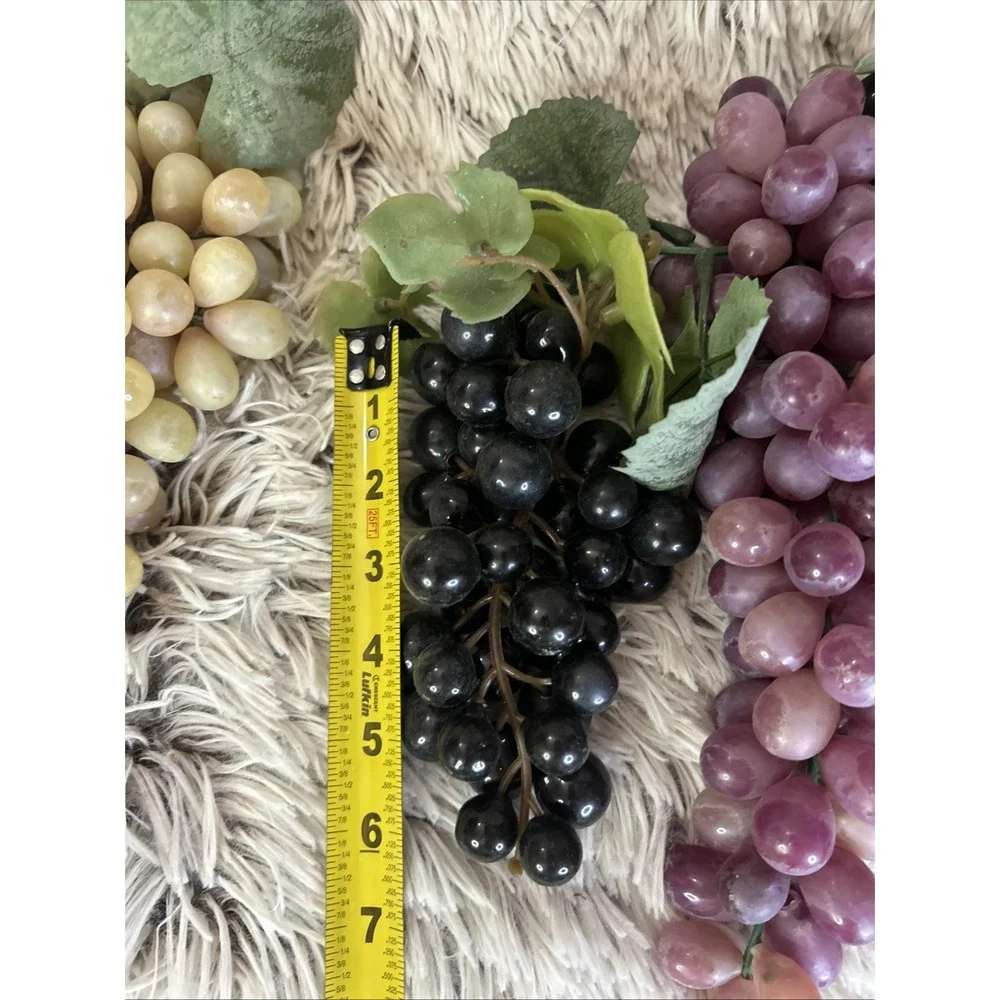 LARGE LOT OF Vintage Grape Clusters Rubber Mid Century Fake Fruit Decor‎ VARIOUS